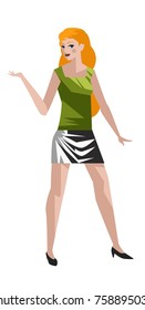 cute happy pretty model