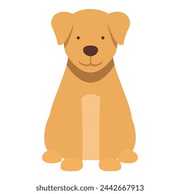 Cute happy puppy icon cartoon vector. Doggy animal. Home adopt pet