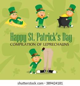Cute Happy Saint Patrick's day compilation of leprechauns