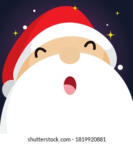 Cute happy Santa Claus illustration