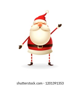 Cute happy Santa Claus vector illustration