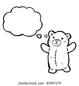 cute happy teddy bear cartoon
