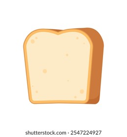 Cute happy toast. Vector cartoon character illustration icon design. Isolated on white background.