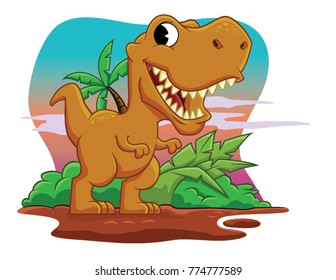 Cute Happy T-REX