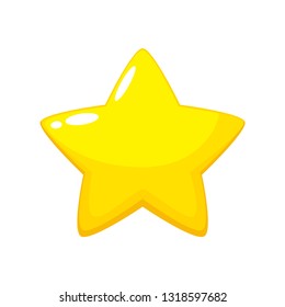 Cute And Happy Vector Yellow Star Emoji