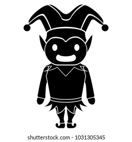 Cute harlequin icon
