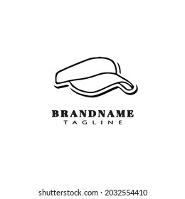 cute hat design logo icon modern vector illustration