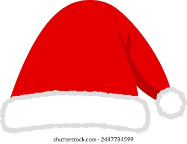 Cute hat illustration of Santa Claus. Can be combined into a photo.