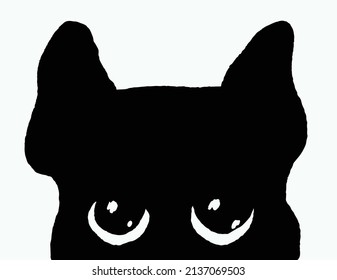 Cute head dog icon, border shepherd puppy. silhouette Illustration on white background Han drawn doodle sketch Vector 