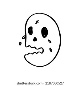 Cute Head Illustrationen für die Gestaltung von Profilen. Einfach handgezeichnet, minimalistisch gezeichnete Kopf von Frauen und Männern	