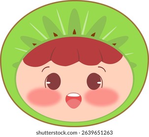 Cute Head a Kiwi Happy