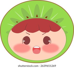 Cute Head a Kiwi Shouting