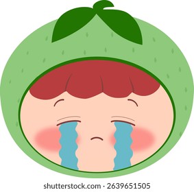 Cute Head a melon Crying