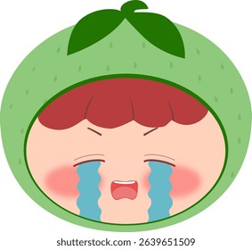 Cute Head a melon Crying
