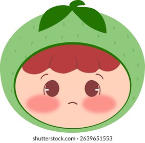 Cute Head a melon Sad