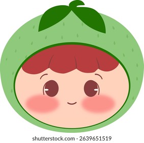 Cute Head a melon Smiling