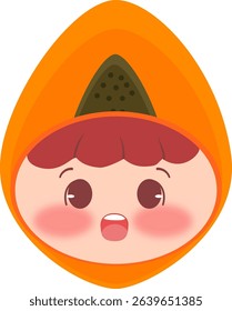 Cute Head a Papaya Surprised
