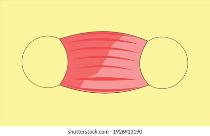 cute health mask vector suitable for posters, advertisements, etc. eps 10