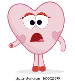 cute heart angry vector graphics