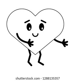 cute heart cartoon