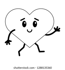cute heart cartoon