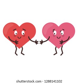 cute heart cartoon