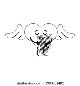 cute heart cartoon