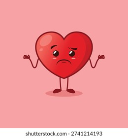 The cute Heart character is bewildered.