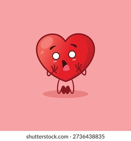 A cute Heart character panics when accused.