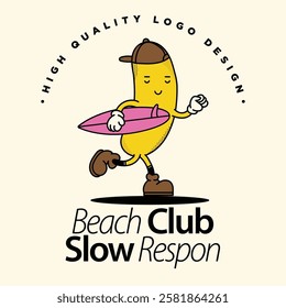 Cute heart character with retro-style design holding a surfboard and showing a peace sign. Typography reads "Let's Enjoy the Summer." Perfect for summer vibes and beach themes.