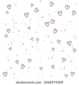 cute heart design for Valentines Day Pattern.
