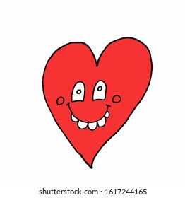 Cute heart emojis vector work. this vector is a work.