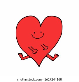 Cute heart emojis vector work. this vector is a work.