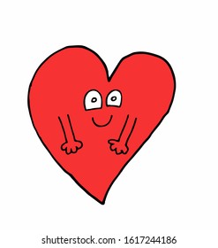 Cute heart emojis vector work. this vector is a work.
