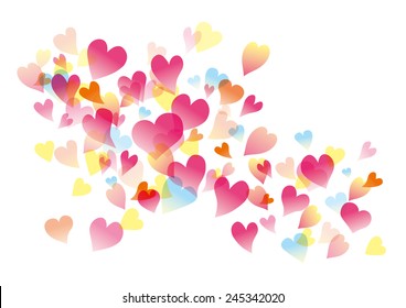 Cute heart fluttering