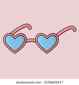 Cute сasual heart glasses for style