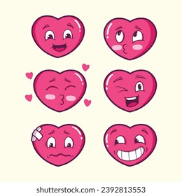 cute heart icon vector art
