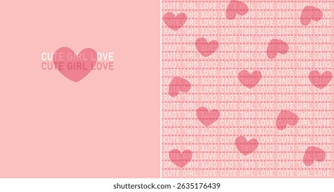 coração bonito amor padrões de design