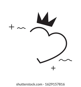 cute heart love isolated icon vector illustration design