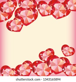 Cute heart material (image of gems)