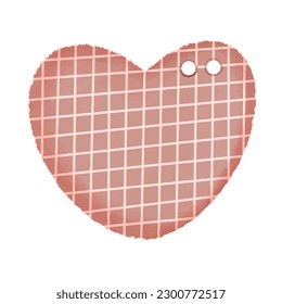Cute heart note paper for decorating work