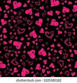 Cute heart pattern for kids, girls and boys. Creative vector background is made up of hearts and flowers. It can be used to create prints, packaging, invitations, simple designs. Cute heart pattern