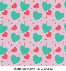 Cute heart pattern for Valentine season use for background,card , wrap for your love person.