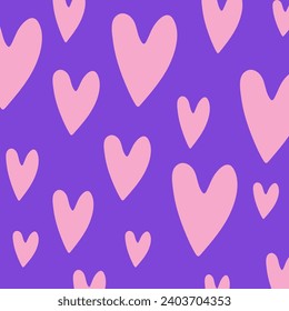 Cute heart pattern. Wallpaper for Valentines day print