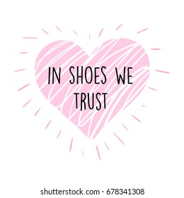 Cute heart print design vector