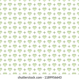 Cute Heart Seamless Pattern. Lovely background.