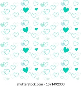 Cute heart shape isolated on white background. Romantic theme for valentines, wallpaper, backdrop and etc.