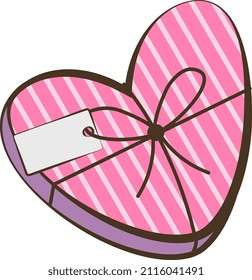 cute heart shaped gift box