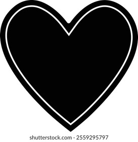 Cute heart silhouette.
For celebrating Valentine's Day, Mother's Day or wedding.
Transparent background.
