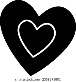 Cute heart silhouette.
For celebrating Valentine's Day, Mother's Day or wedding.
Transparent background.
